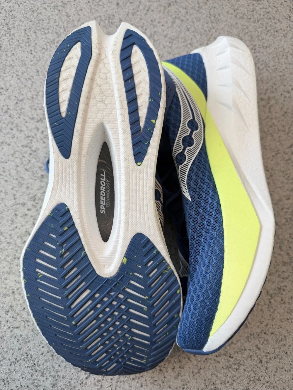 MEN'S SAUCONY ENDORPHIN PRO 4 SOLAR SHOES LAPIS / CITRON 10.5